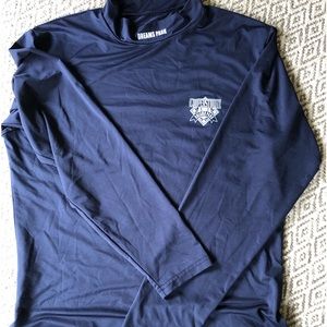 Men’s S. Cooperstown Dreams Park Nylon/spandex, LS navy jersey